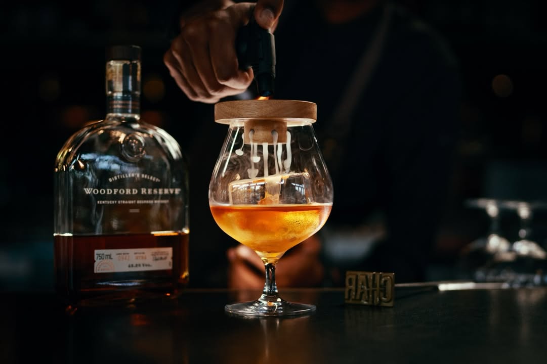 Smoked Old Fashioned cocktail at CHAR Grill House